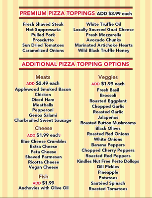 Menu photo 2 Kindles Pizzeria Marlborough, MA Menu photo 2 Kindles Pizzeria Marlborough, MA