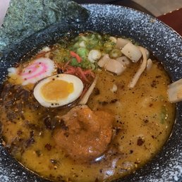 Spicy shrimp ramen