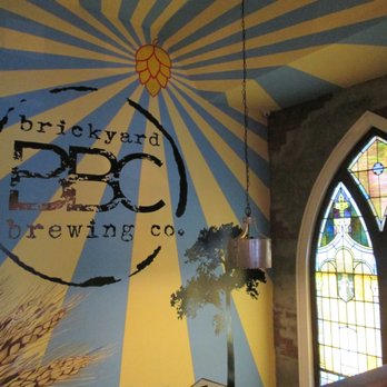 Brickyard Brewing - Mural and stained glass window - Breweries Near Me - Lewiston, New York