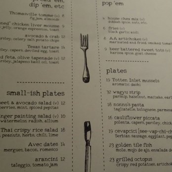 Nobie's - The ever changing menu. Don't miss out on the beer battered sweet tots, they are wonderful - New American Near Me - Houston, Texas