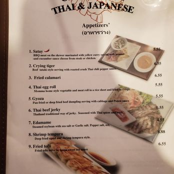 Chang Thai - Menu - Japanese Near Me - San Angelo, Texas