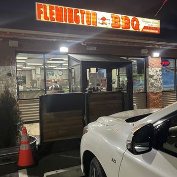 Flemington BBQ - a car parked in front of the restaurant - Portuguese Near Me - Flemington, New Jersey