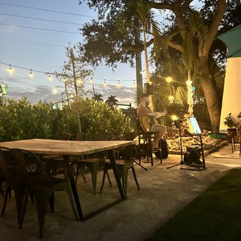 Swamp Cat Brew - Outside courtyard with live music - Breweries Near Me - Fort Myers, Florida