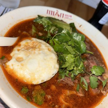 Mian - Spicy beef added fried egg. On the side we got shrimp fried rice. - Chinese Near Me - Los Angeles, California