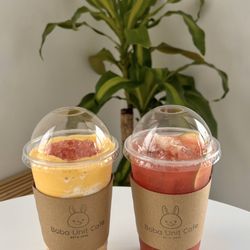 Boba Unit Cafe - Mango Maniac and Guava Lychee