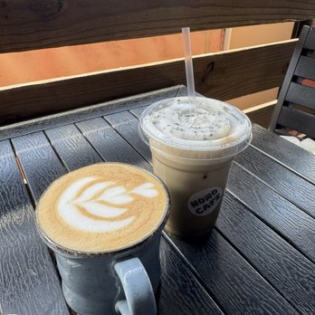 Momonoki - oat milk and black sesame latte - Cafes Near Me - Atlanta, Georgia