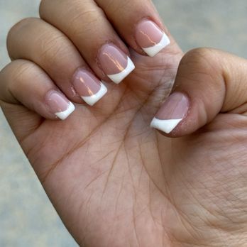 Nail Pavilion - Messy French tip from Dennis - Nail Salons Near Me - Mission Hills, California Nail Pavilion - Messy French tip from Dennis - Nail Salons Near Me - Mission Hills, California