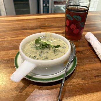 Salt Block Biscuit Company - Portobello Florentine Soup - great portion size - Bakeries Near Me - Dayton, Ohio Salt Block Biscuit Company - Portobello Florentine Soup - great portion size - Bakeries Near Me - Dayton, Ohio
