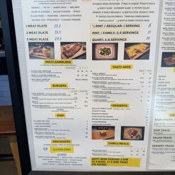 Hazy Barbecue - Menu - Salad Near Me - Danville, California Hazy Barbecue - Menu - Salad Near Me - Danville, California