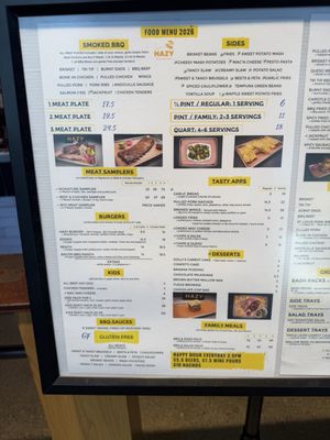 Menu photo 3 Hazy Barbecue Danville, CA