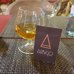 Abrigo - Shot of Jamison to start the meal...