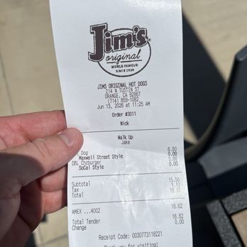 Jim’s Original - Hot Dogs Near Me - Orange, California