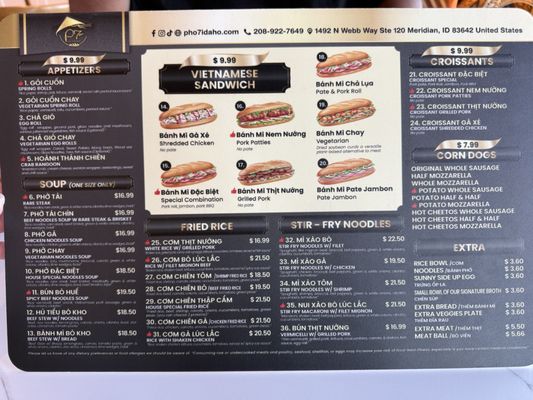 Menu photo 1 Pho 7 & Bubble Tea Meridian, ID Menu photo 1 Pho 7 & Bubble Tea Meridian, ID