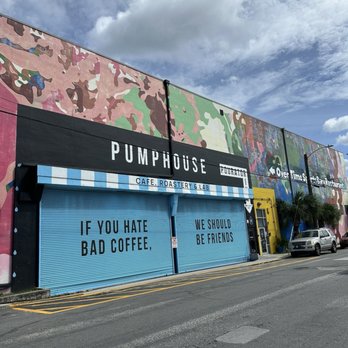 The Pumphouse Pouratorium - Exterior - Coffee Roasteries Near Me - West Palm Beach, Florida