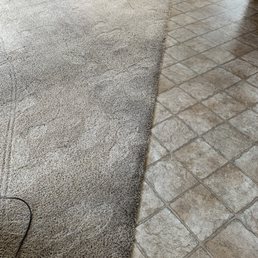 Carpet edges look like they haven't been touched