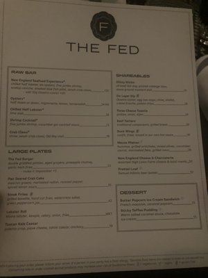 Menu photo 7 The Fed Boston, MA