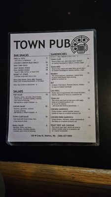 Menu photo 2 Town Pub and Deli Shelton, WA
