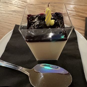 Oliver's Trattoria - Birthday berry custard. It was delicious. - Italian Near Me - Irvine, California