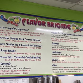 Flavor Brigade - Menu - Ice Cream & Frozen Yogurt Near Me - Oakland, California Flavor Brigade - Menu - Ice Cream & Frozen Yogurt Near Me - Oakland, California