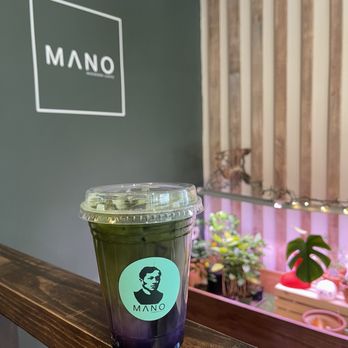 Mano Modern Cafe - Ube Matcha Latte - Filipino Near Me - Chicago, Illinois Mano Modern Cafe - Ube Matcha Latte - Filipino Near Me - Chicago, Illinois