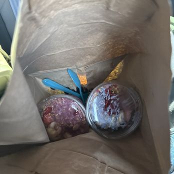 Nekter Juice Bar - Threw away after one bite of each bowl - Juice Bars & Smoothies Near Me - Huntington Beach, California