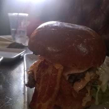 25 Degrees - Back view of my #1 with a fried egg - Burgers Near Me - Los Angeles, California