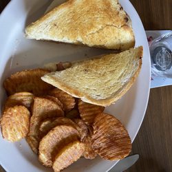 Kronborg Inn - Club sandwich with buffalo chips.