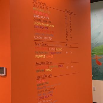 aRincha Thai Sushi Boba - Bubble tea wall menu - Sushi Bars Near Me - Merrimack, New Hampshire aRincha Thai Sushi Boba - Bubble tea wall menu - Sushi Bars Near Me - Merrimack, New Hampshire
