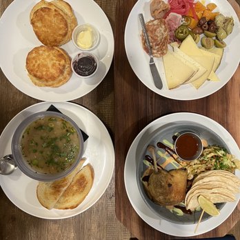 Wood Ash Rye - Biscuits, charcuterie board, turkey and wild rice soup, duck tacos - New American Near Me - St. George, Utah Wood Ash Rye - Biscuits, charcuterie board, turkey and wild rice soup, duck tacos - New American Near Me - St. George, Utah