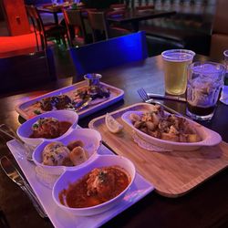 ixtapa Cantina - Calamari, braised beef tacos and meatballs- fire