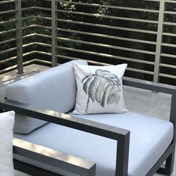 Architectural Metal Works - Floating corner of anodized aluminum rail made by Architectural Metal Works
