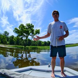 Johnny Panther Quests - In one of our favorite places, entering the "narrow part" of the Shiawassee Flats.