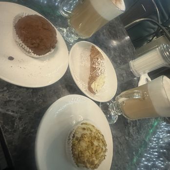 Caffe Palermo - Chocolate truffle and pistachio truffle, cappuccino, cannoli . - Bakeries Near Me - New York, New York Caffe Palermo - Chocolate truffle and pistachio truffle, cappuccino, cannoli . - Bakeries Near Me - New York, New York