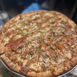 Blue Moon Pizza - Large half Thai; half Italian