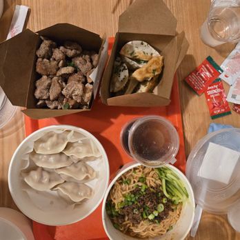 Chubby Dumplings - Popcorn chicken. Shrimp pork boiled dumplings.  Dan Dan noodles. Mushroom pan fried dumplings. - Chinese Near Me - Anaheim, California