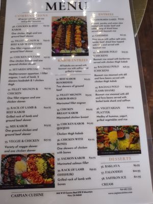 Menu photo 3 Caspian Restaurant Mountain View, CA Menu photo 3 Caspian Restaurant Mountain View, CA