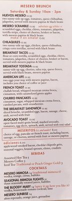 Menu photo 3 Mesero - Prestonwood Dallas, TX