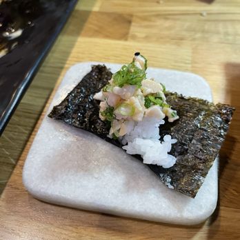 Sushi Damu - Chef's Pick hand roll - Sushi Bars Near Me - Tustin, California Sushi Damu - Chef's Pick hand roll - Sushi Bars Near Me - Tustin, California