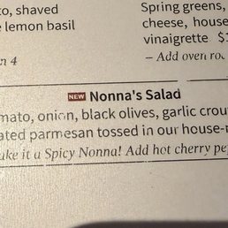 Nonna's salad is so bomb! Nonna's salad is so bomb!