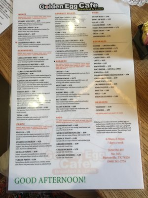 Menu photo 5 The Golden Egg Bartonville, TX Menu photo 5 The Golden Egg Bartonville, TX