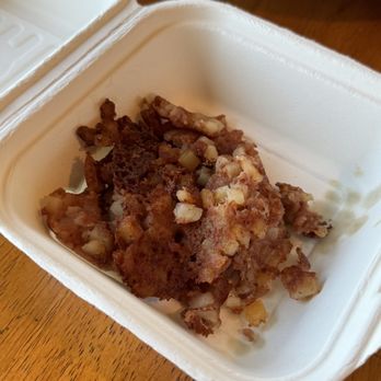Beach Bagels - Corned beef hash.  This was mediocre but still worth mentioning - Breakfast & Brunch Near Me - Old Orchard Beach, Maine