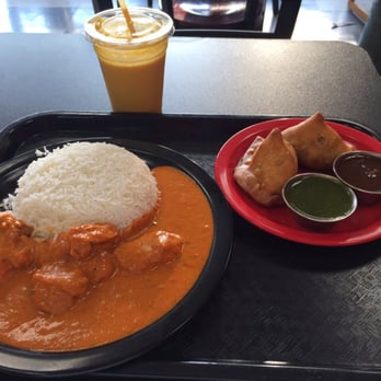 Curry On - Butter Chicken + Rice, Samosas, and a Mango Lassi. $13. - Indian Near Me - Ann Arbor, Michigan Curry On - Butter Chicken + Rice, Samosas, and a Mango Lassi. $13. - Indian Near Me - Ann Arbor, Michigan