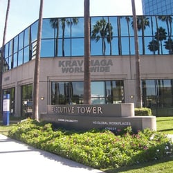 The view of our building from Olympic Blvd (traveling east, towards near the 405)