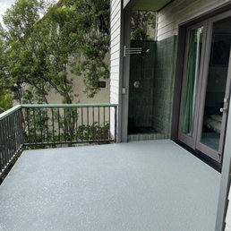 deck off the living room with outdoor shower deck off the living room with outdoor shower