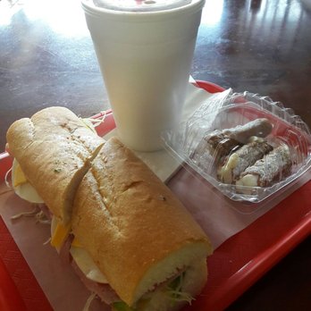 Paul's Deli - Lunch at Paul's today - Hero with avocado, cannolli, and iced tea - delish!! - Delis Near Me - Westminster, California