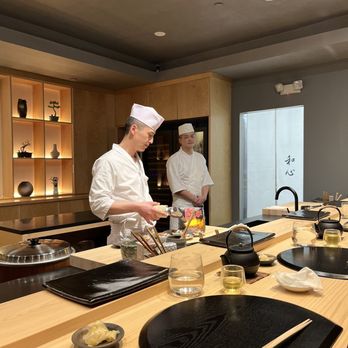 Wa Shin - two chefs preparing food in a kitchen - Japanese Near Me - Boston, Massachusetts Wa Shin - two chefs preparing food in a kitchen - Japanese Near Me - Boston, Massachusetts