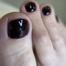 Gel pedicure $90