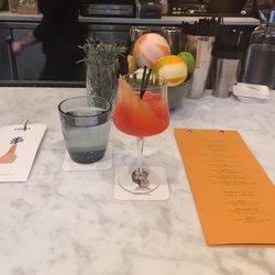 Proxi - Don't Chouette It (aperol, bubbles, blood orange champagne ice cubes)