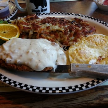 Black Bear Diner Vallejo - Chicken Fried Steak, Crispy Hash Brown Potatoes and Two Eggs Over Medium - American Near Me - Vallejo, California Black Bear Diner Vallejo - Chicken Fried Steak, Crispy Hash Brown Potatoes and Two Eggs Over Medium - American Near Me - Vallejo, California