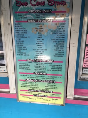 Menu photo 4 Sandy's Sno Cones Rosenberg, TX Menu photo 4 Sandy's Sno Cones Rosenberg, TX